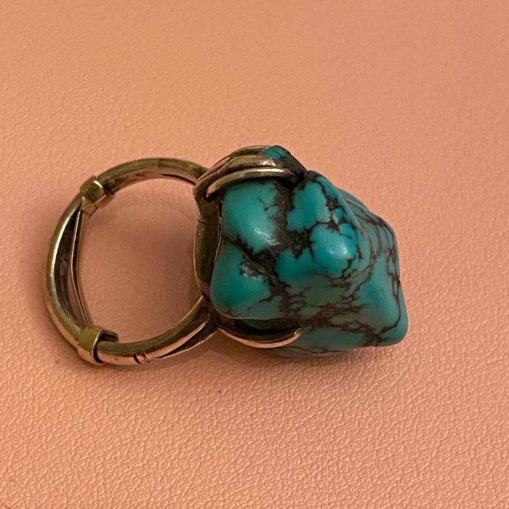 SOLD Natural Turquoise Natural Sone Ring Sterling